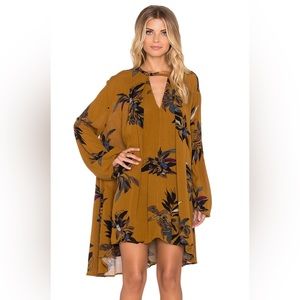 Free People Tree Swing Dress in Amber XS